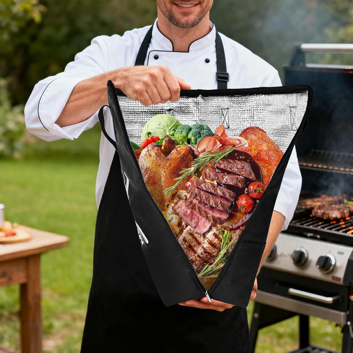 23 Pcs BBQ Blanket for Resting Meat 21" Smoker Meats Resting Bag Insulated Resting Bag with Wide Mouth Bear Paws Meat Claws Greaseproof Papers Reusable Smoker Grilling Accessories - Image 8