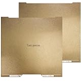 Upgraded 2 Packs 355x346.5mm PEI Sheet H2D Build Plate Double Sided Textured Print Bed Flexible Spring Steel Platform Board for Bambu Lab H2D Combo/H2D Laser Full Combo/AM2 Pro 3D Printer