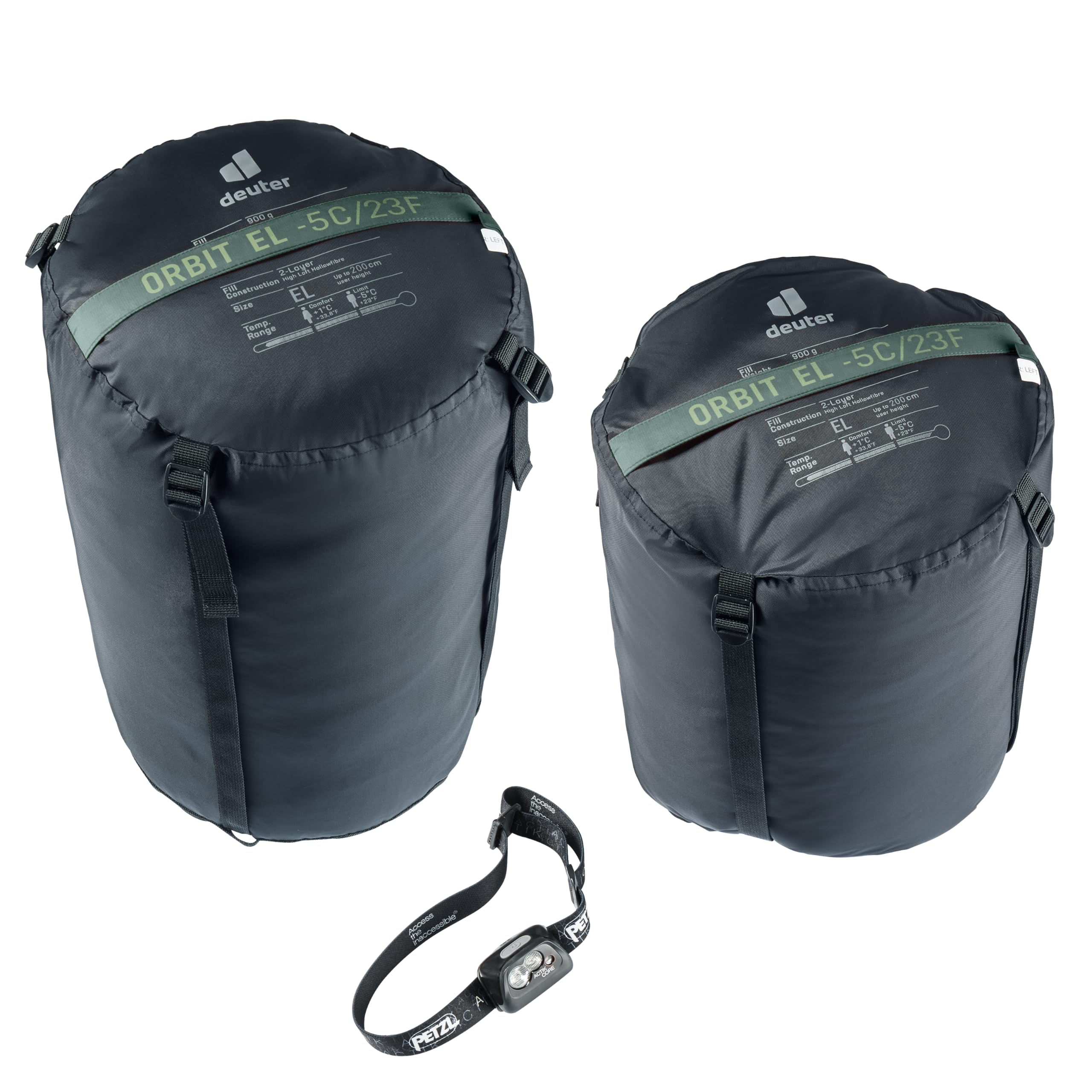 deuter Orbit EL -5C/23F Saco de Dormir de Fibra sintética Extra Largo
