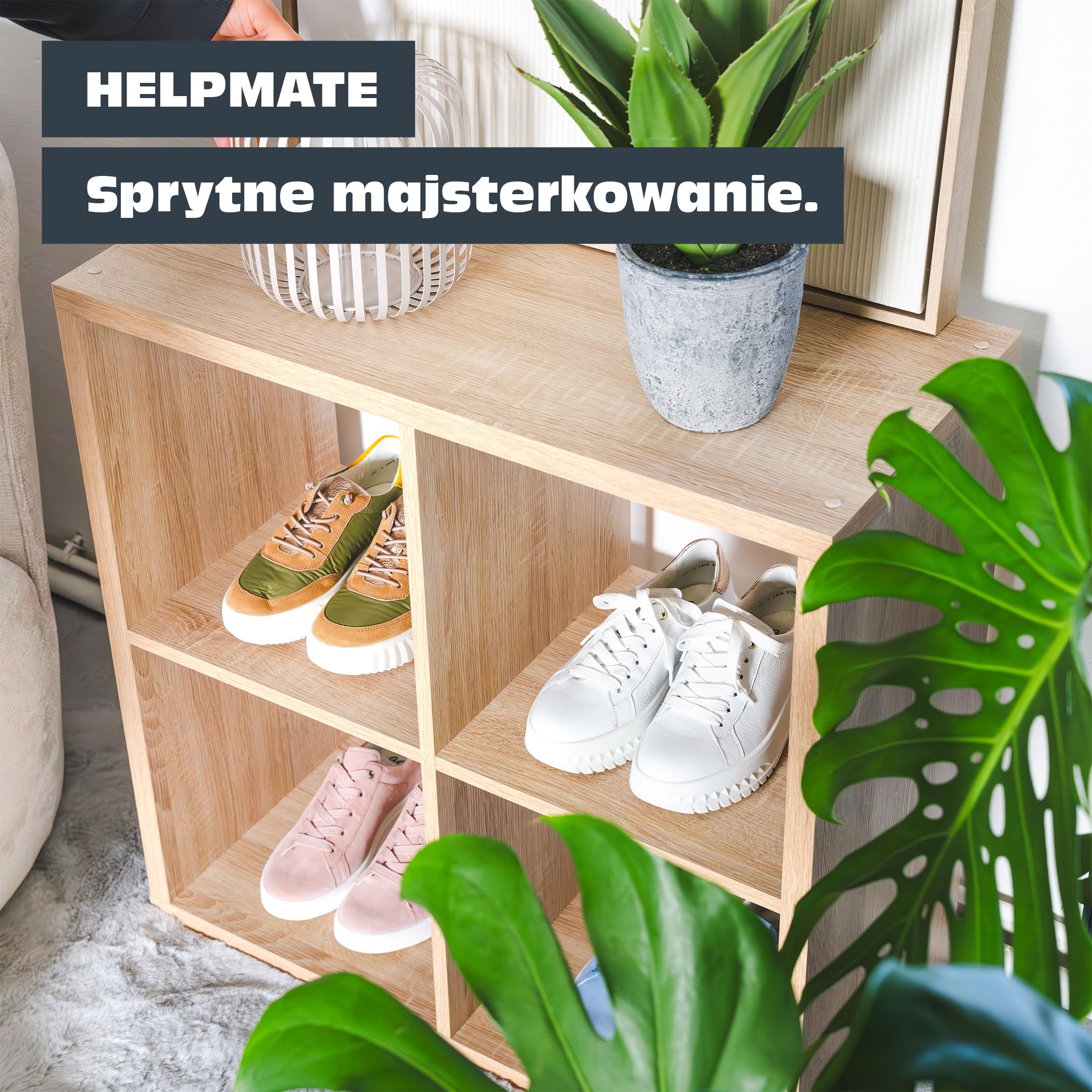 HELPMATE – 24 sztuki płaskich kątowników 100 x 100 x 15 mm – łączniki do drewna ocynkowane galwanicznie pasywowane na niebiesko – kątownik narożny z doskonałą ochroną przed korozją, stabilne i trwałe