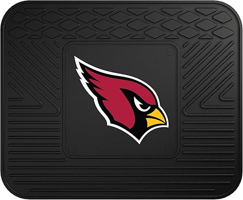 Miniatura 6 de Estera de vinilo para auto de los Arizona Cardinals de Fanmats NFL., Alfombrilla reforzada de vinilo para cargo , Negro
