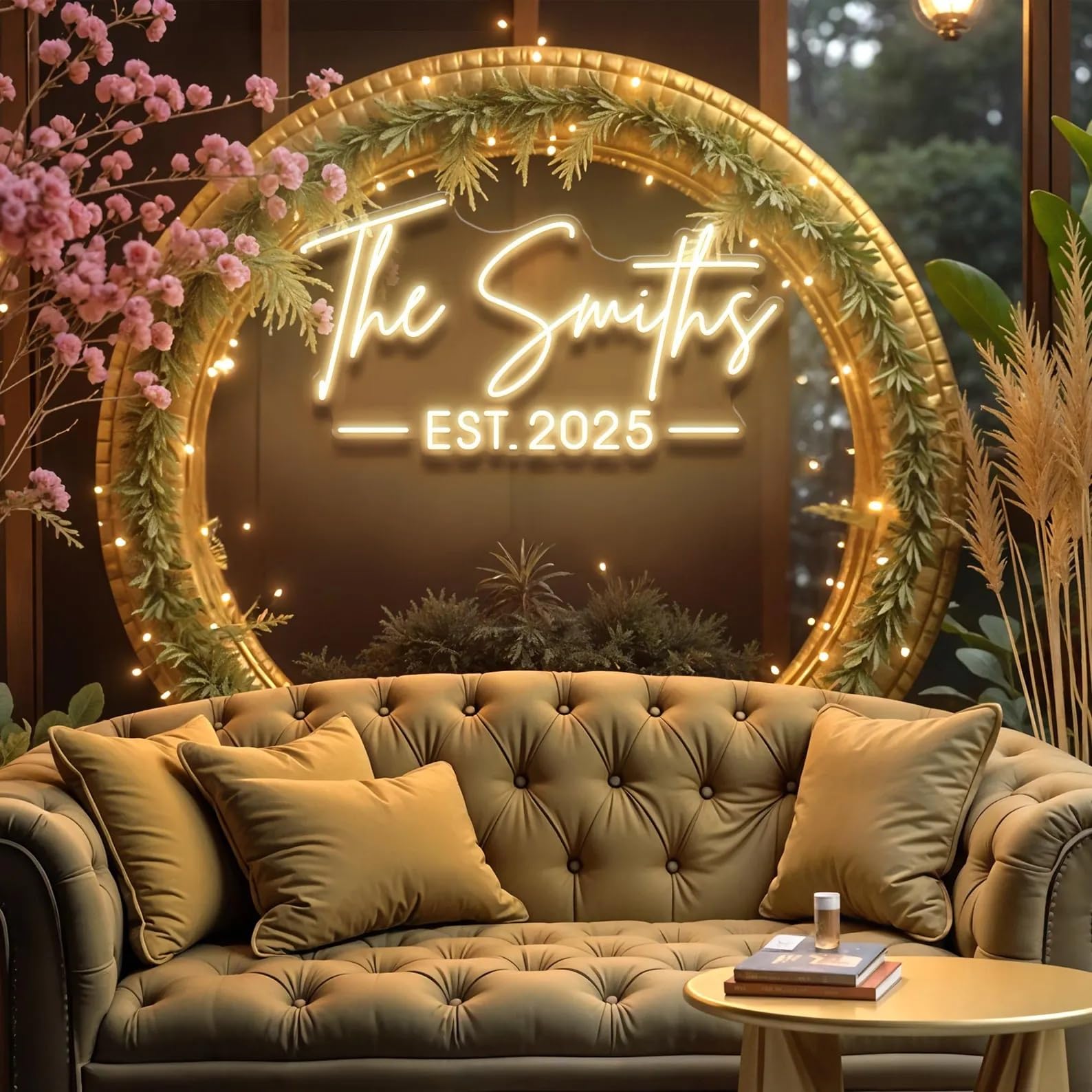 Custom Wedding Neon Signs for Wall Decor Personalized Name Date Led Neon Lights Sign for Proposal Party Wedding Birthday Party Bedroom Bar Shop Gifts