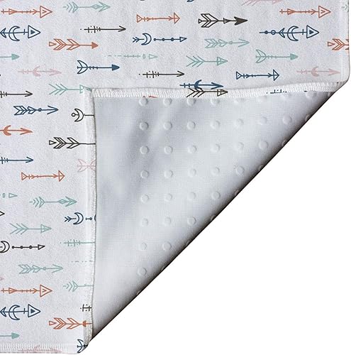 Miniatura 4 de Ambesonne Arrow - Toalla para esterilla de yoga, adornos bohemios e inspirados, coloridos motivos culturales dibujados a mano, antideslizante,