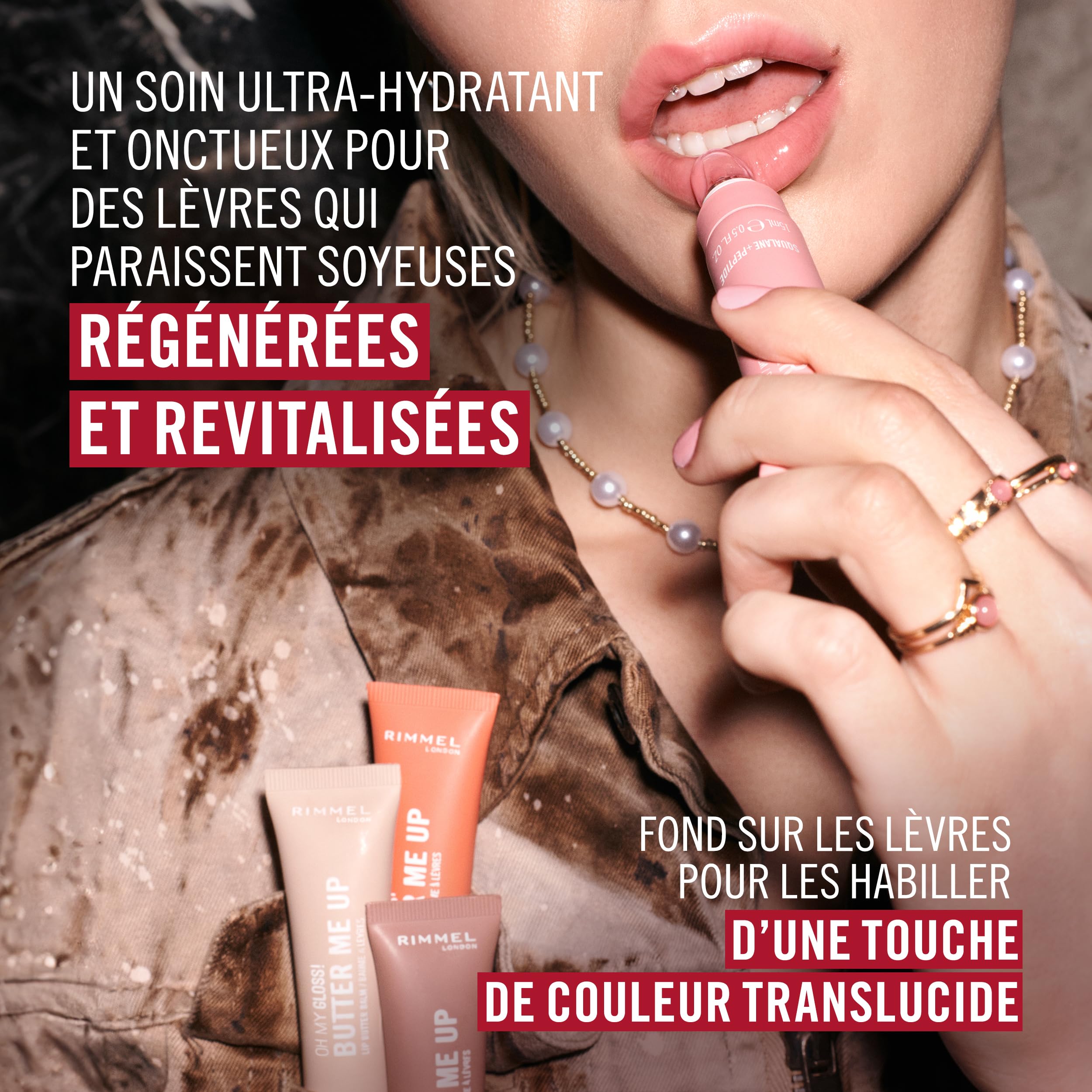 Rimmel London Oh My Gloss Butter Me Up Baume à lèvres - 002 - Latte Delight, 15 ml