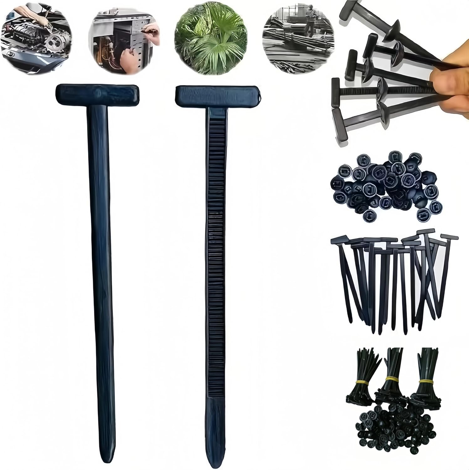 Nylon Universal Cable Tie Buckle, 2025New Multipurpose Plastic Cable, Ties Nylon Cable Tie Buckle Fixed, For Daily Car Maintenance,Heavy Duty Self-Locking (20Pcs)