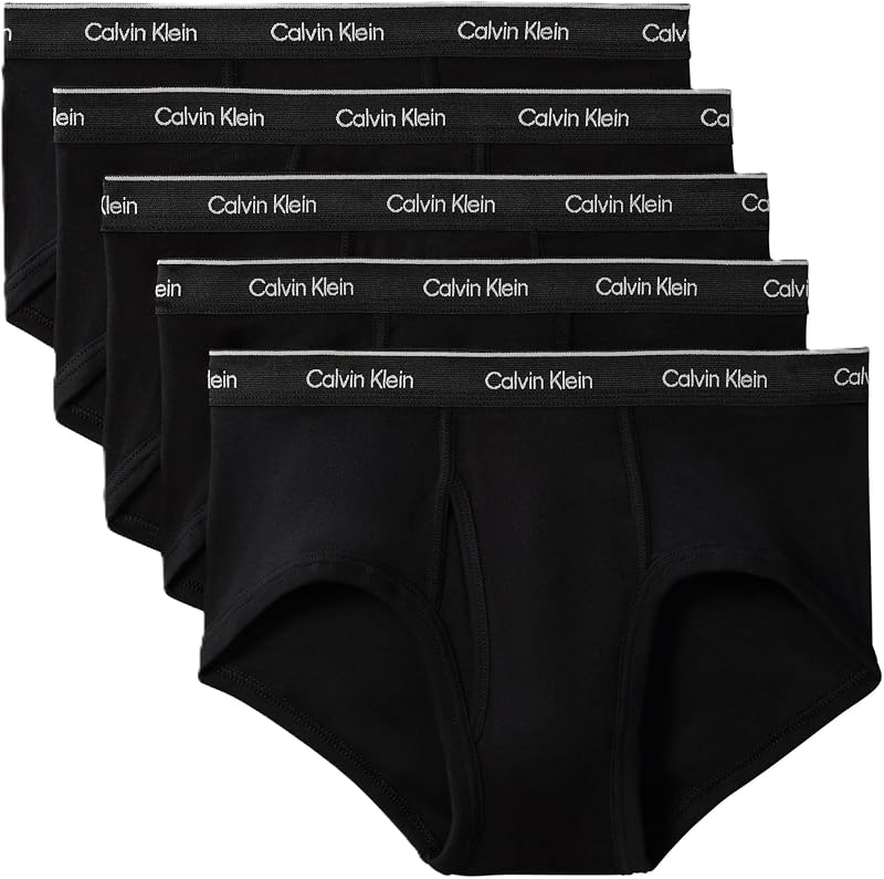 Calvin Klein Calzoncillos clásicos de algodón para hombre, paquete de 5
