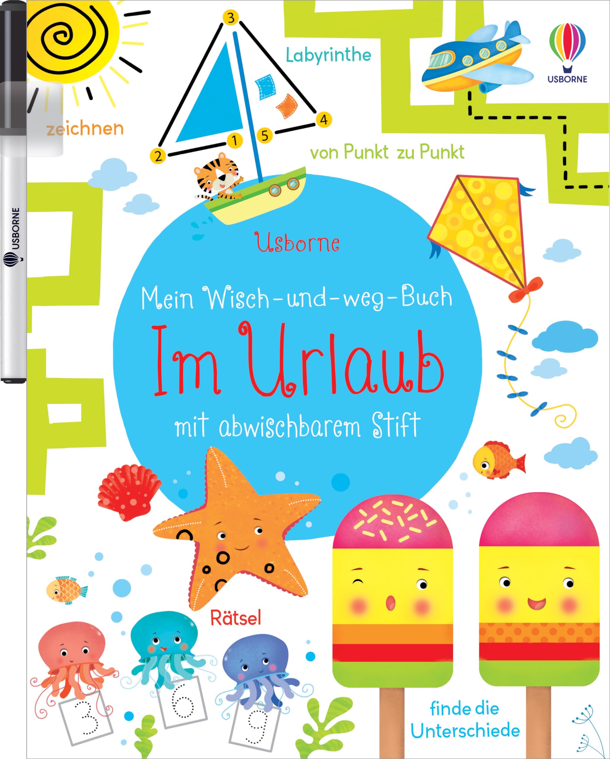 Mein Wisch-und-weg-Buch: Im Urlaub: mit abwischbarem Stift (Meine Wisch-und-weg-Bücher)