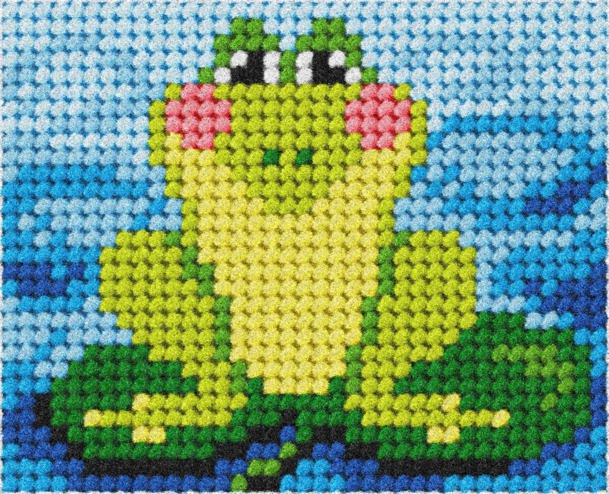 EMB KIT FROG - Needlepoint Kit: My First Embroidery: Frog - Orchidea