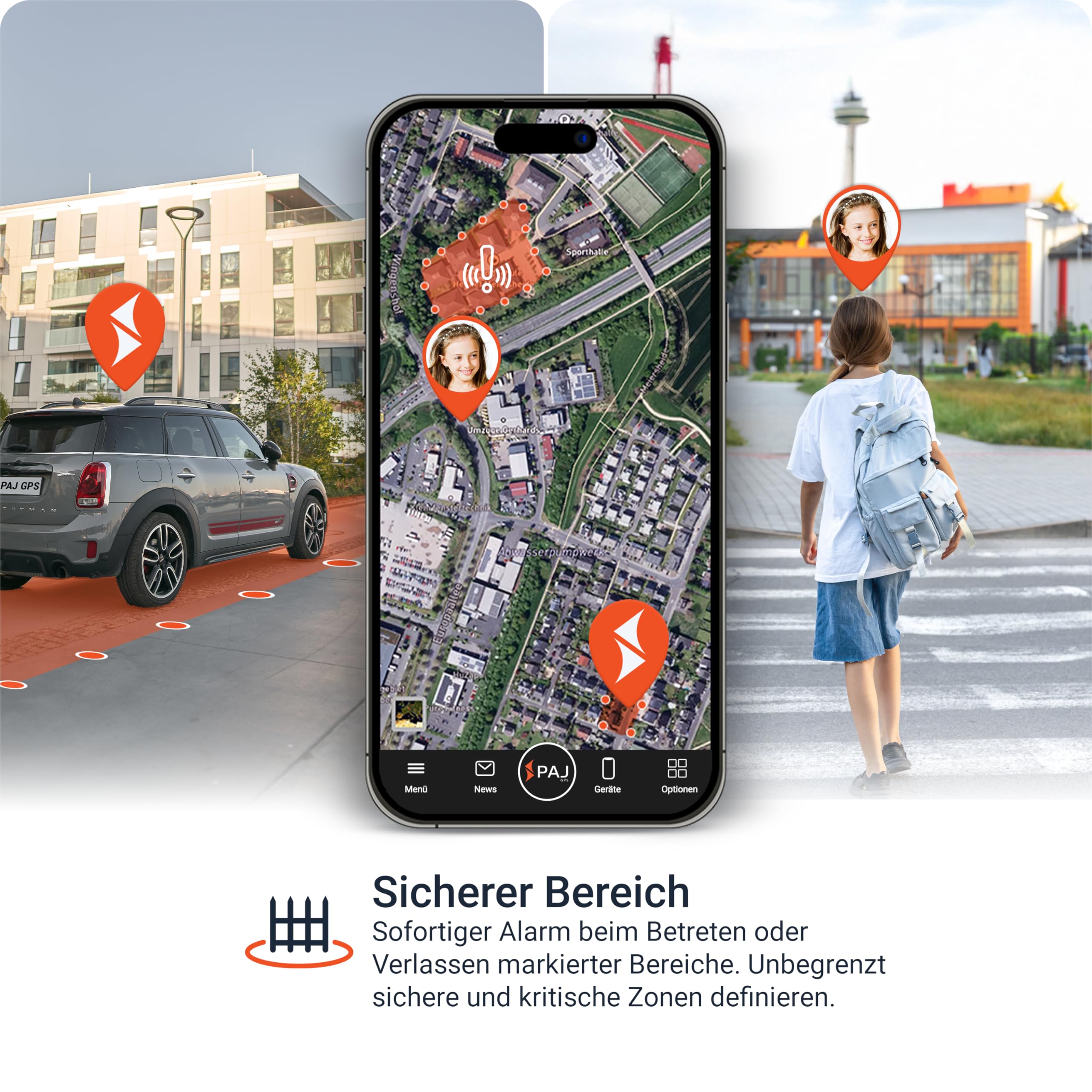 PAJ GPS Allround Finder 4G GPS Tracker ongeveer 20 dagen batterijduur (tot 40 dagen in Standby-Modus) live locatievolgsysteem voor Auto mensen