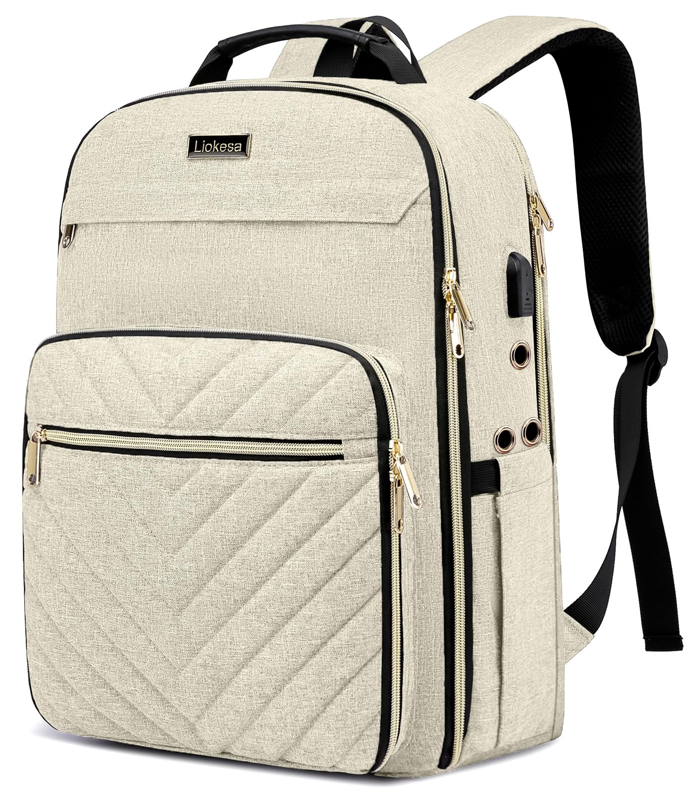 Amazon.com: Liokesa Knitting Bag Backpack, Crochet Bag Tote  display picture 1