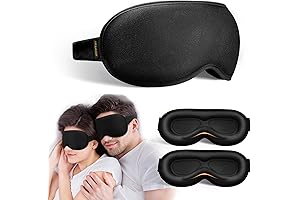 Weighted Sleeping Mask for Women: 3D Contoured Sleep Mask for Deep Sleep