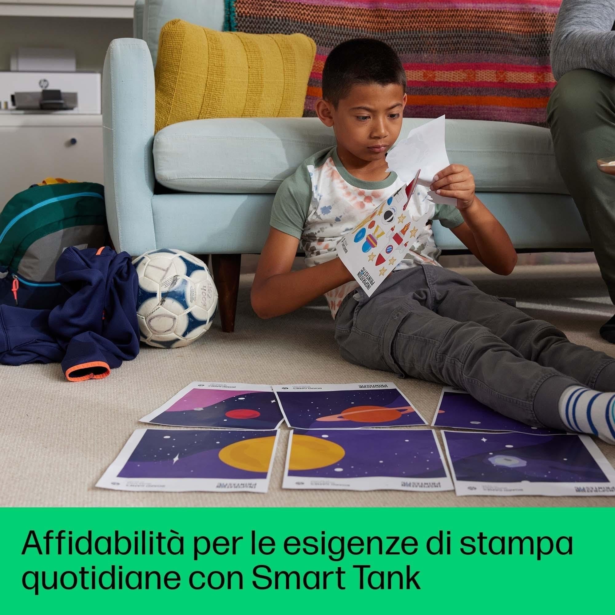 HP Smart Tank 5105 Stampante Multifunzione A4 con Serbatoio Inchiostro, Stampa Fronte/Retro Manuale, Scansione, Copia, 22 ppm, USB, Wi-Fi, Bianca