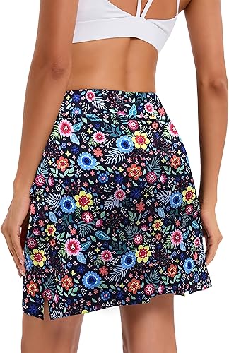 Miniatura 6 de Oyamiki - Falda pantalón deportiva para mujer, diseño ligero ideal para tenis, correr, entrenamiento, deporte y golf