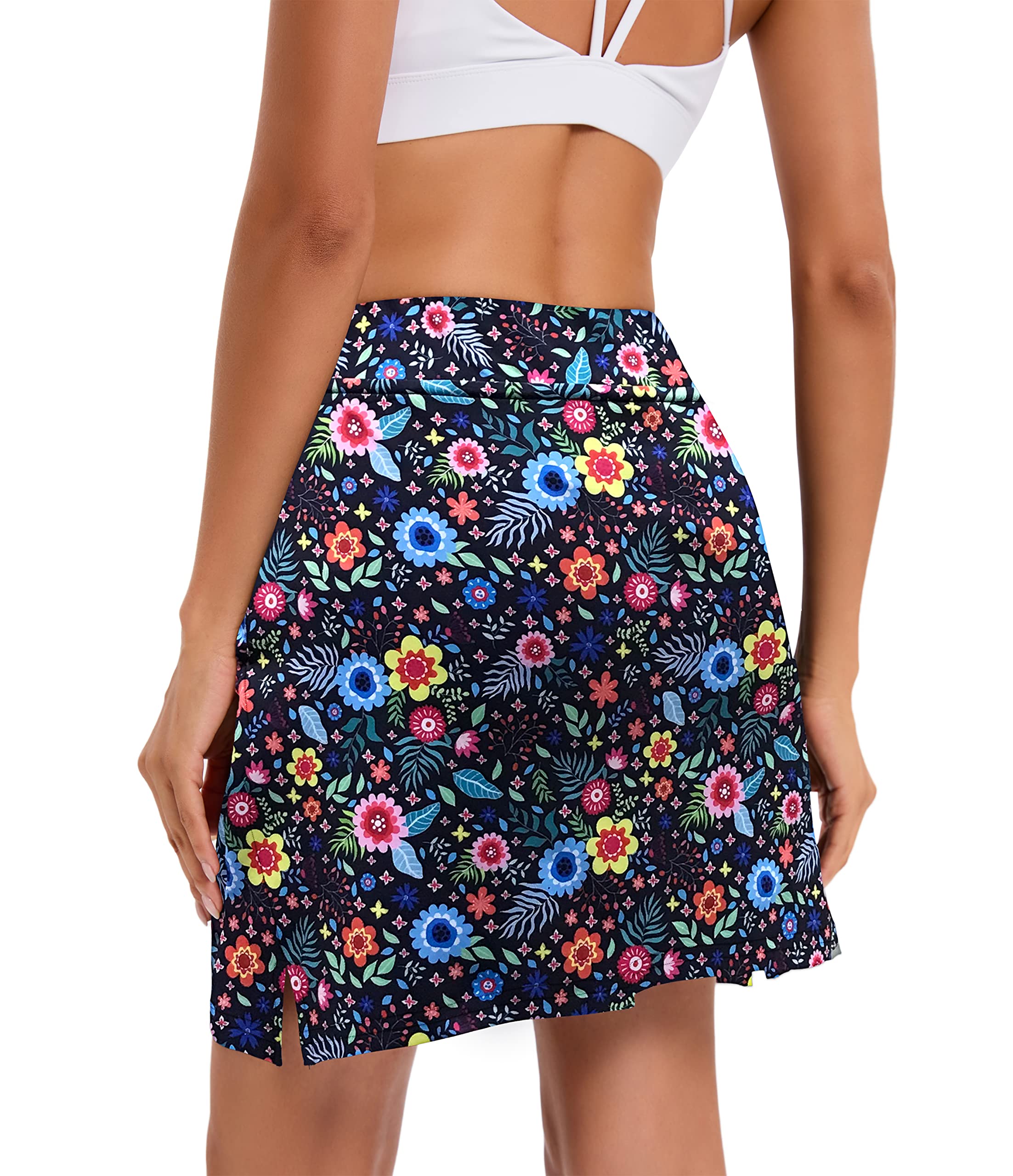 Falda de tenis para mujer con pantalones, bolsillos, falda deportiva de verano para golf, senderismo, correr, ciclismo