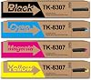 SAIDING High Yield TK8307 TK-8307 Toner Cartridge Replacement for TK-8307K TK-8307C TK-8307M TK-8307Y for Kyocera Mita Taskalfa 3050ci 3550ci 3051ci 3551ci PrinterBlack Cyan Magenta Yellow,4 Pack