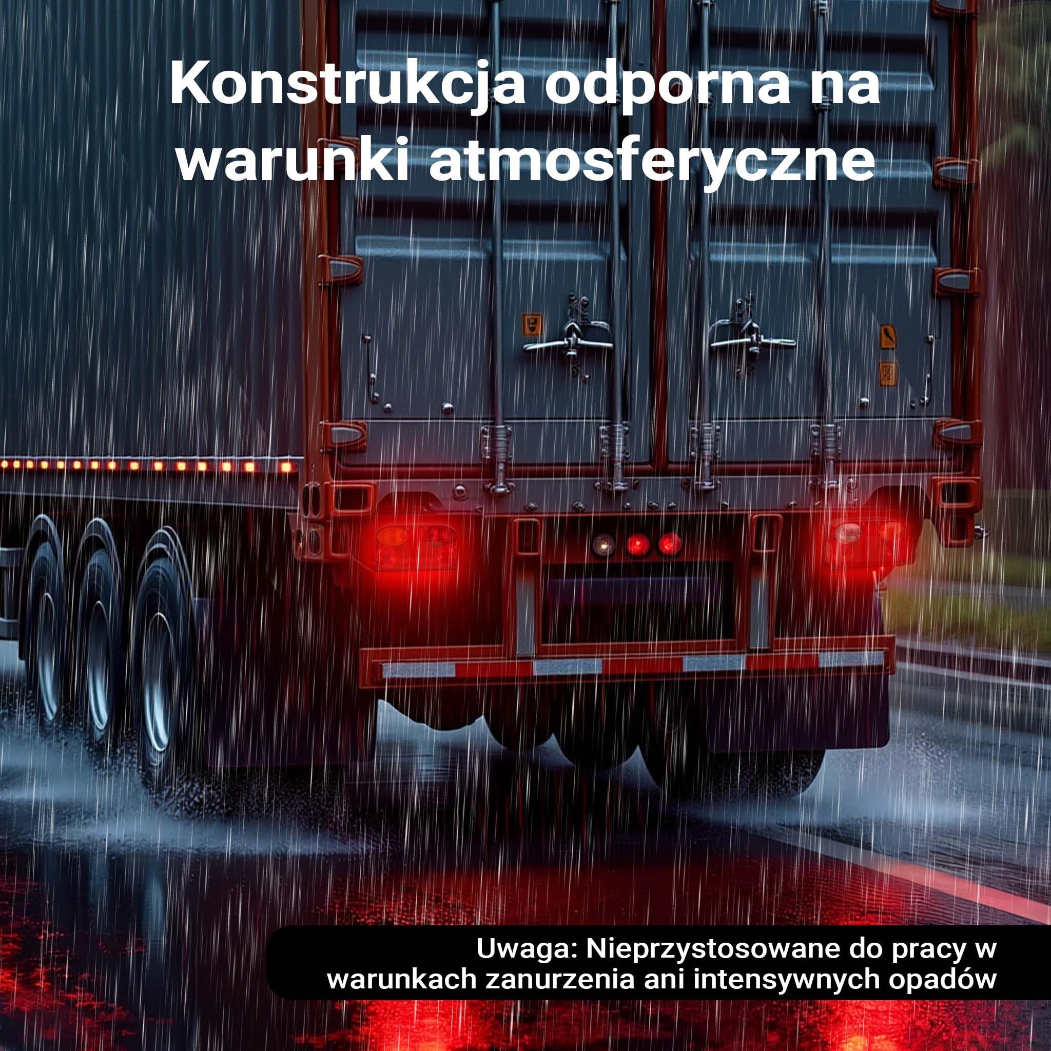 Wiltec Lampy do przyczepki, 13-pinowe z kablem 5 m, światło tylne lewe i prawe, oświetlenie z pięcioma funkcjami, 12 V