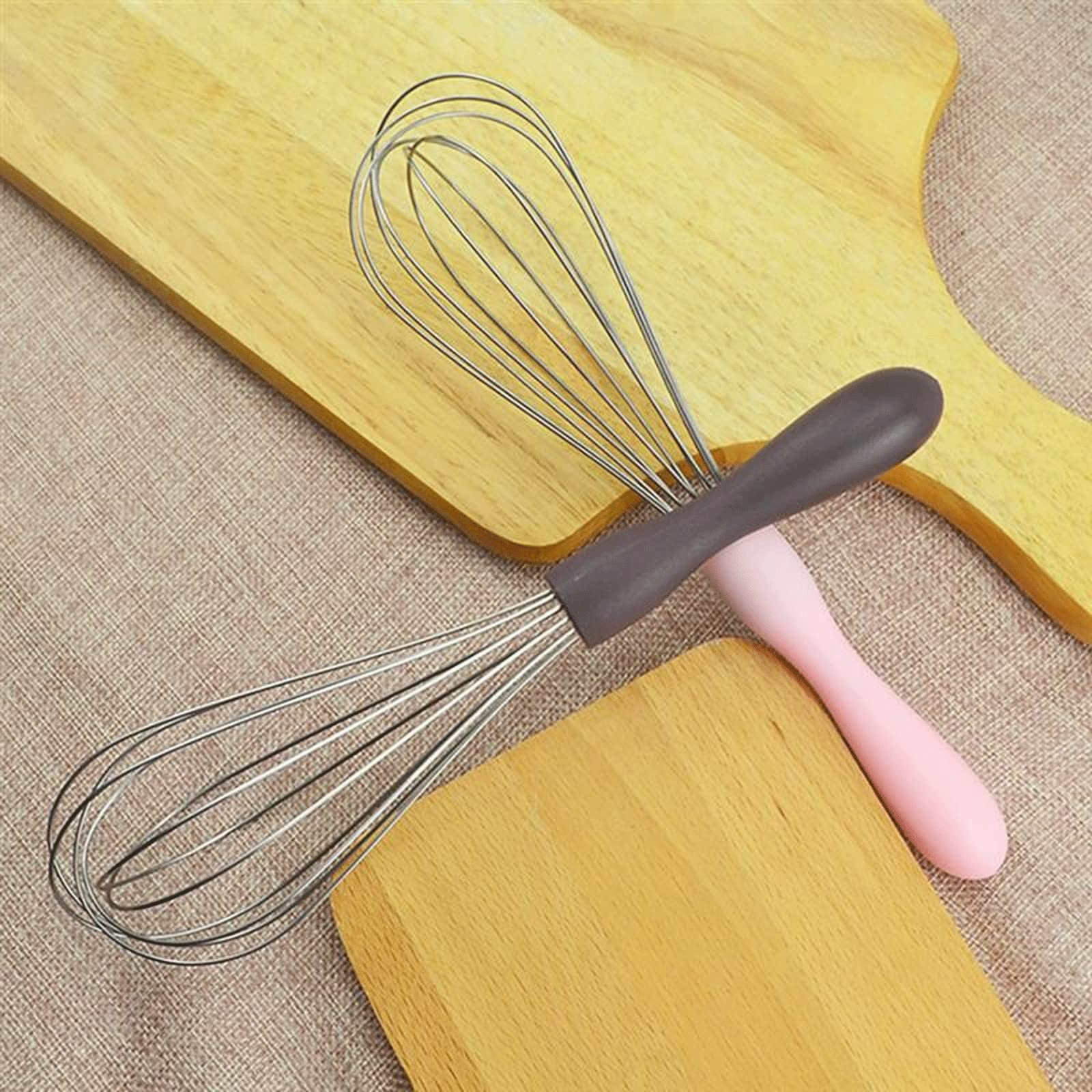 Trzepaczka kuchenna do jajek ze stali nierdzewnej w kolorze kawy: wszechstronna trzepaczka balonowa idealna do mleka, jajek i nie tylko silk pillowcase