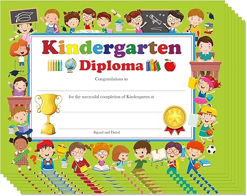 35 piezas de diploma de jardín de infantes, certificado de graduación de jardín de infancia, certificado de actividades en el aula 2022 para niños,