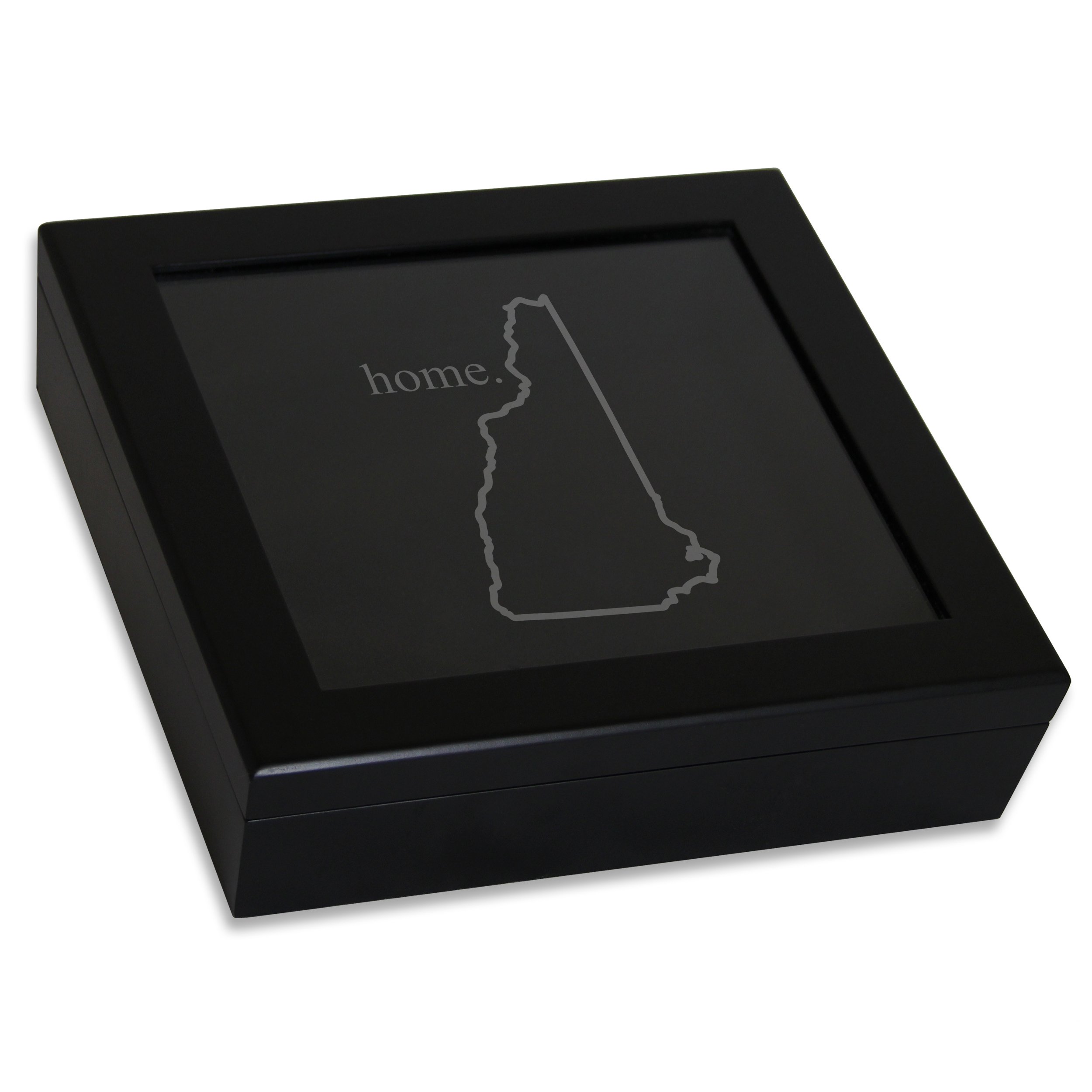 CATHY'S CONCEPTSHome State Keepsake Box, Black, New Hampshire