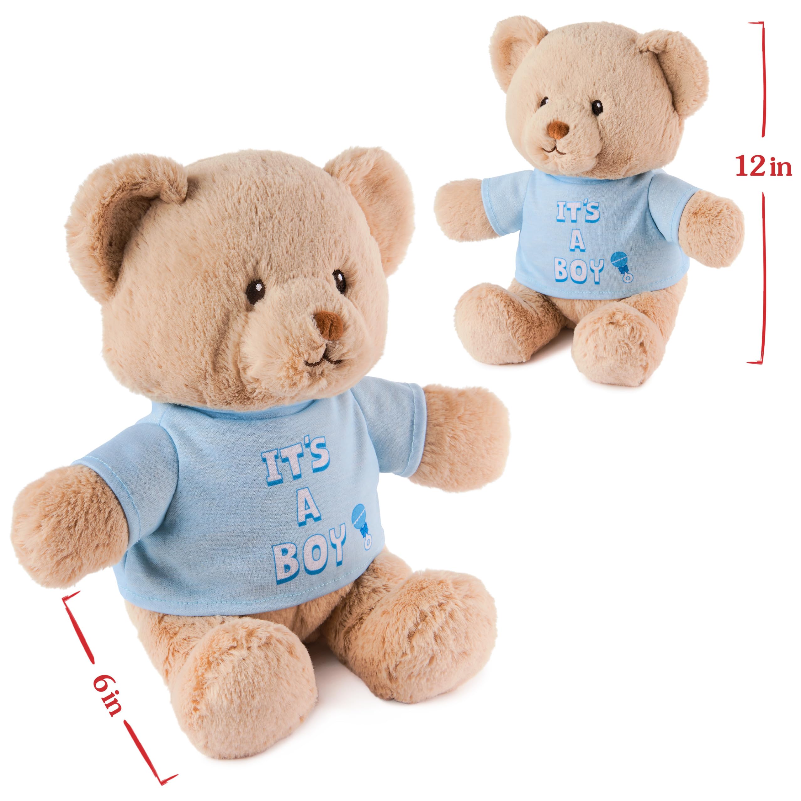 Sweat-shirt Ours Peluche Mikikit – Bleu Ciel, Doux, Pour Poupée 20 Cm, Déco Et Jeu Créatif