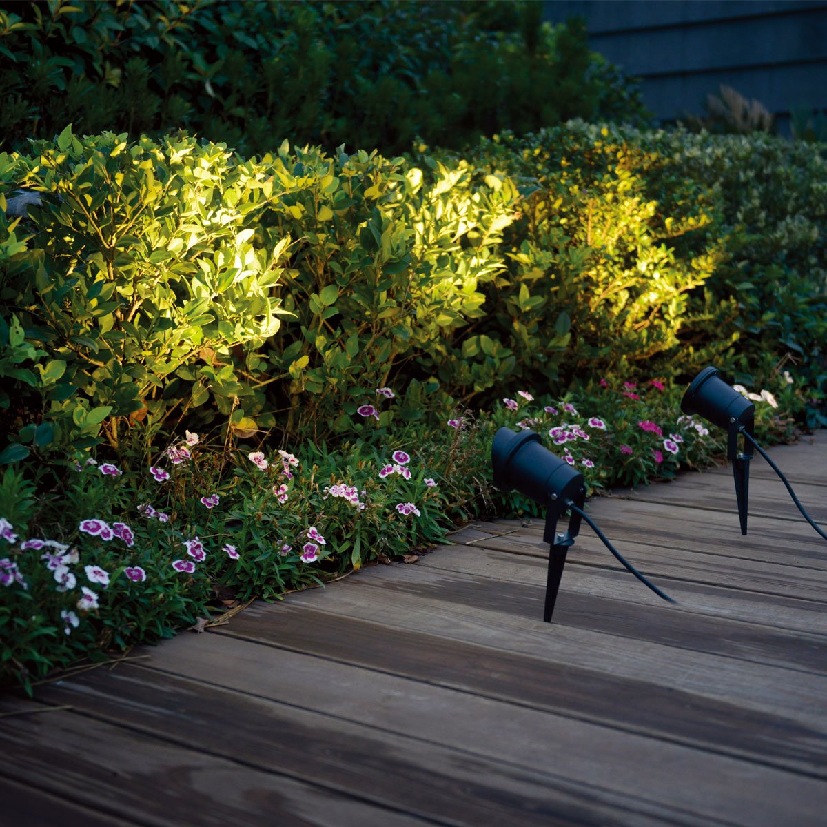VBLED Gartenstrahler STAGNUM, Schwarz, IP65 – Für MR16 12V, Mit Erdspieß, 150 Mm Hoch