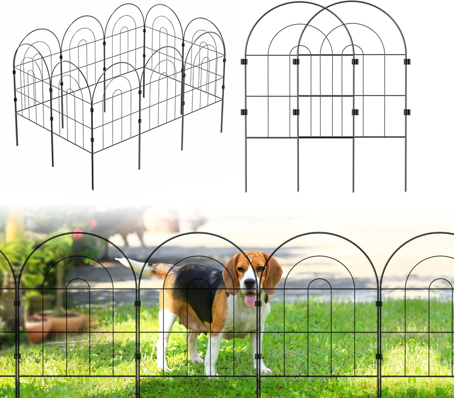 LZLXXLZL Animal Narrier Fence 10 Pack, 10ft (L) X 24in