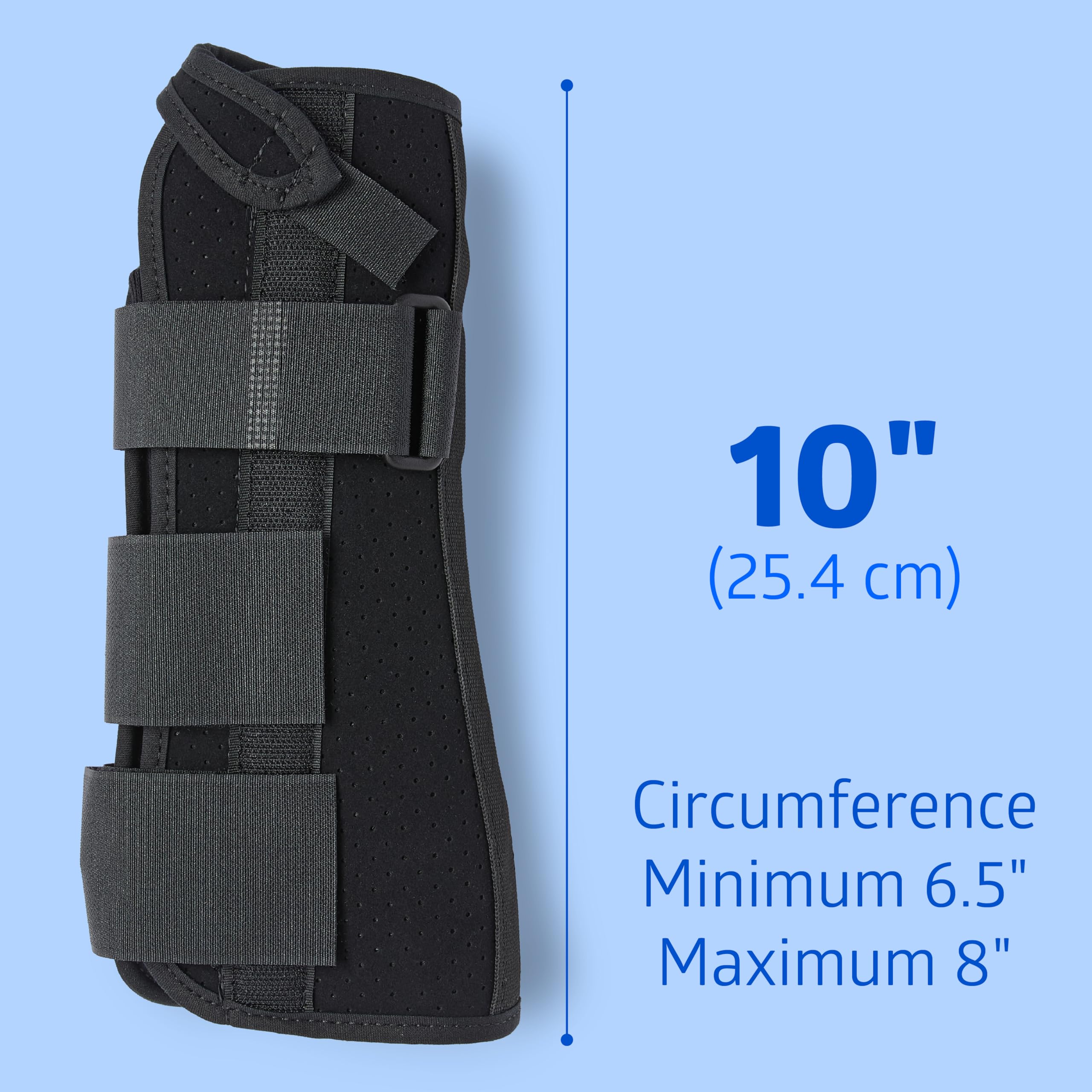 Medline Muñequeras y broches para la muñeca, derecha, mediana