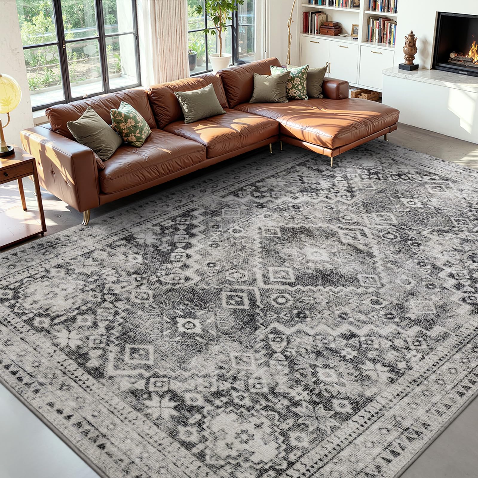 YOH Boho Washable Rug 8x10