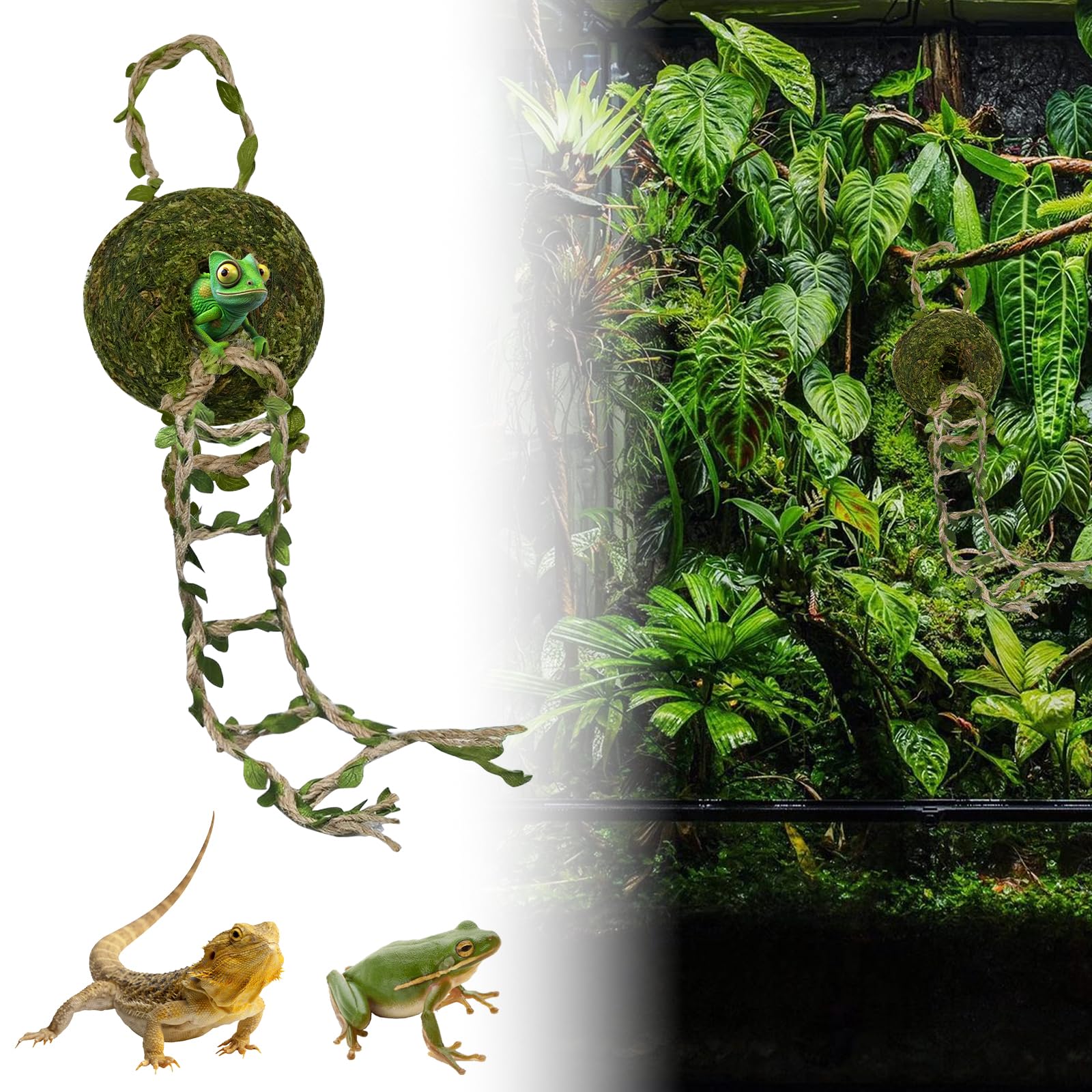 The Vine Cave Reptile & Amphibian Habitat Hideouts Accessories