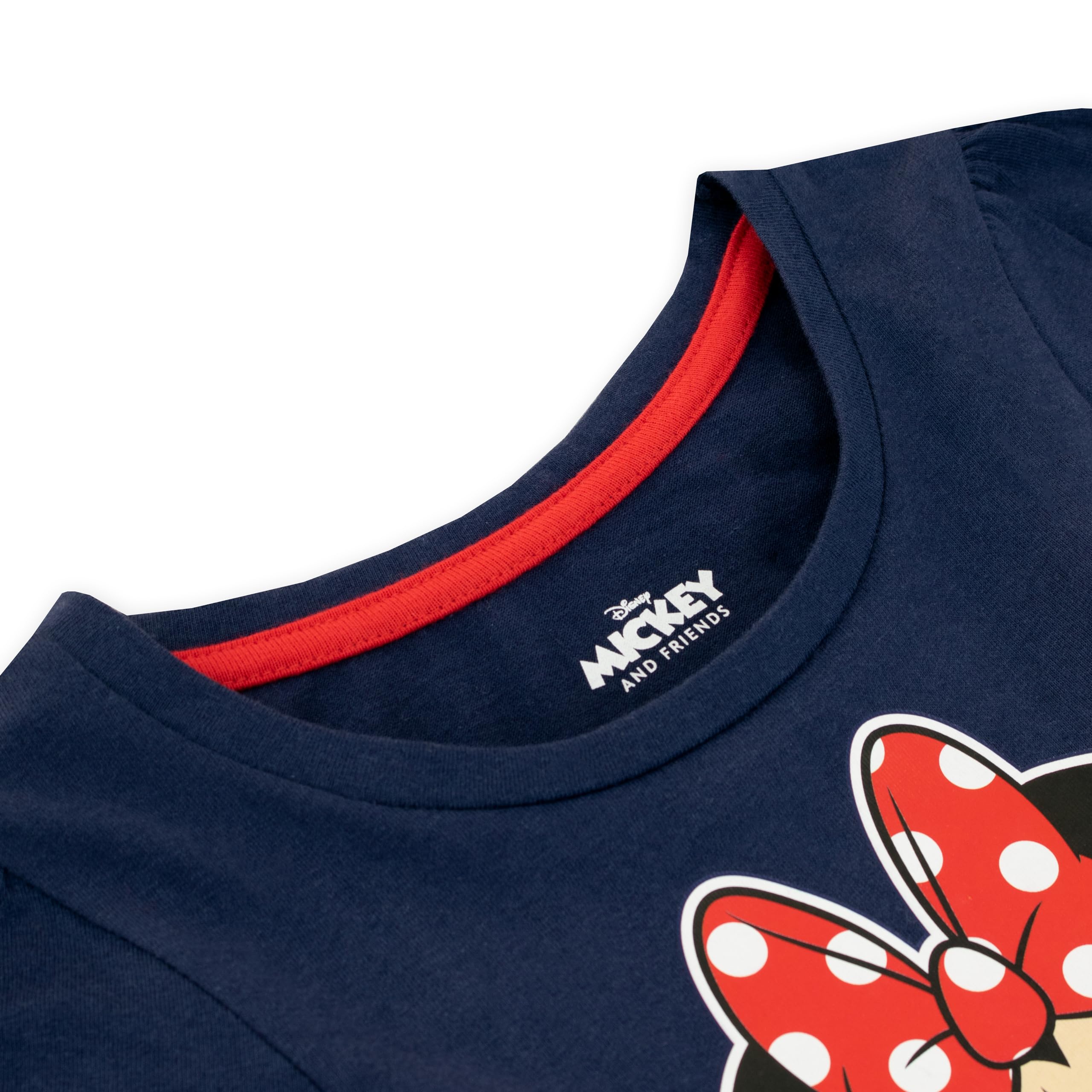Sukienka Disney Myszka Minnie | Sukienka Myszka Minnie Dla Dziewczynek | Dziewczęca sukienka z długim rękawem | Wiek od 18 miesięcy do 8 lat