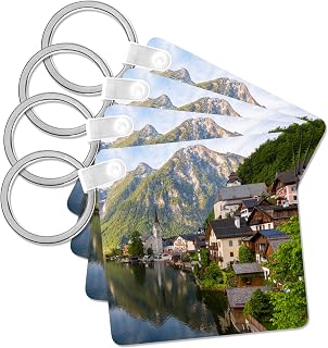 3dRose, Hallstatt, Salzkammergut, Upper Austria, Austria, Key Chain