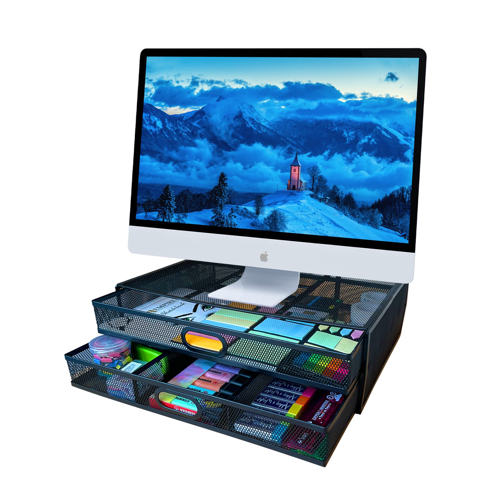 Buy Empire Monitor Stand & Desk Organiser, Desktop Drawer Organiser