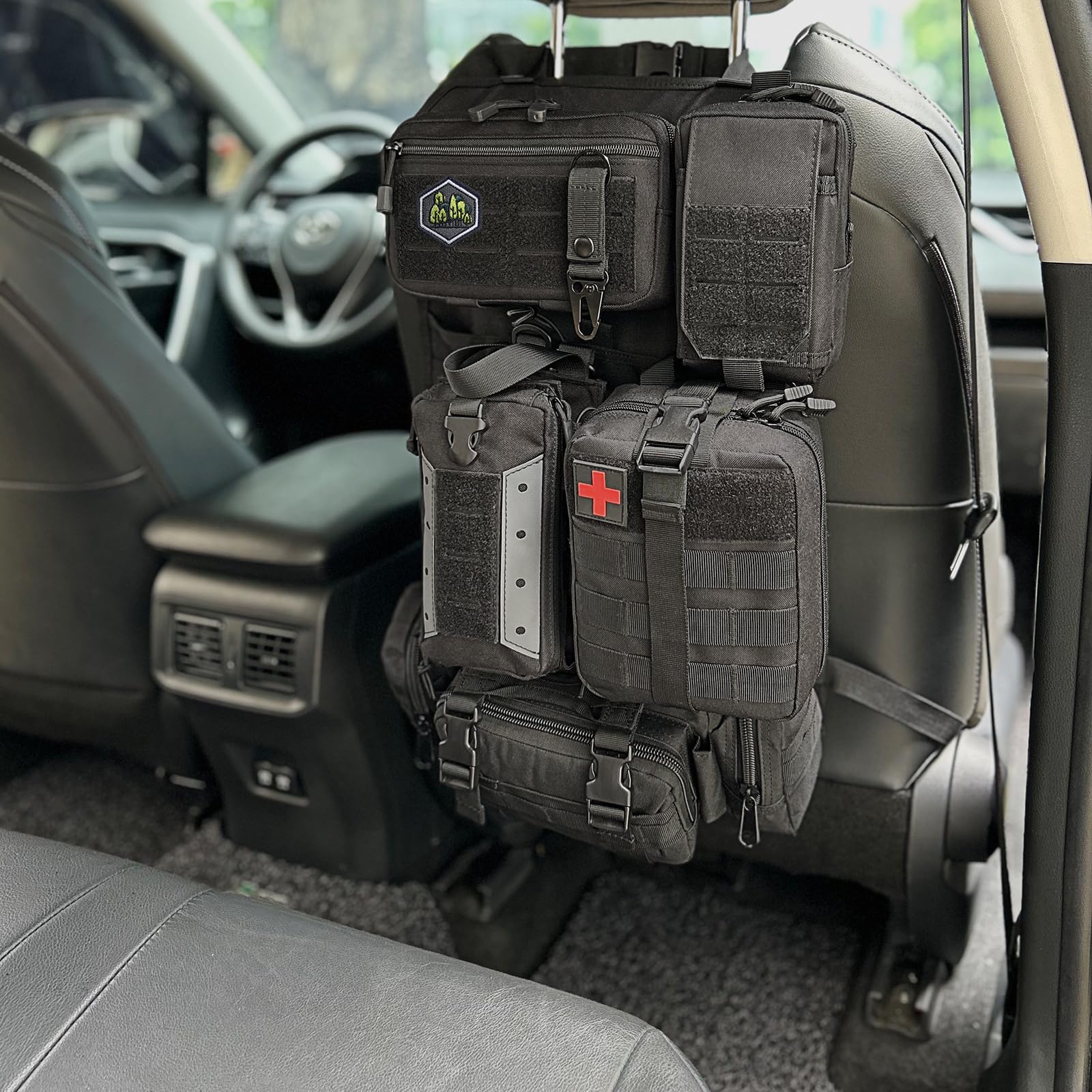 Tactical Car Seat Organiser Molle Auto Organizer Sitz System Back (Style H)