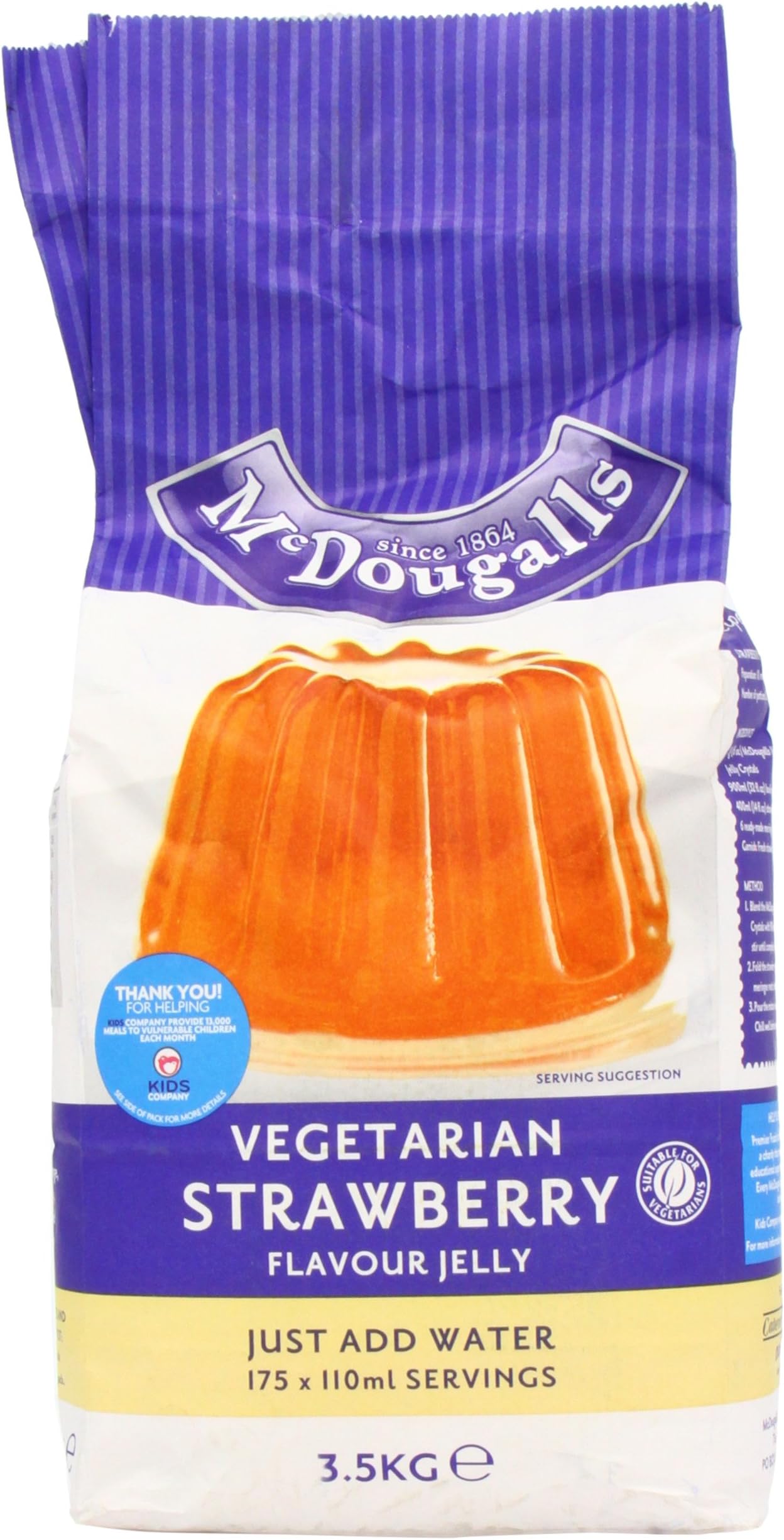 McDougalls Vegetarian Strawberry Jelly Crystals 3.5 kg