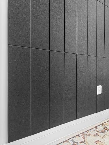 Miniatura 9 de Paneles de fieltro para decoración de interiores, paneles decorativos de pared blancos para dormitorio, sala de estar y oficina, despegar y pegar,