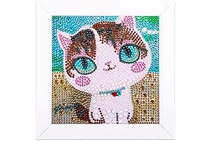Labeol Diamond Painting Kit - Cat Canvas Arts and Crafts for Kids Ages 6-8