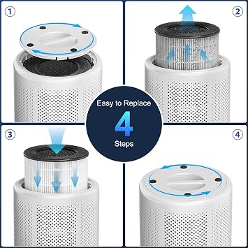 Tailulu D10 Official Air Purifier Replacement Filter(2 Pack)