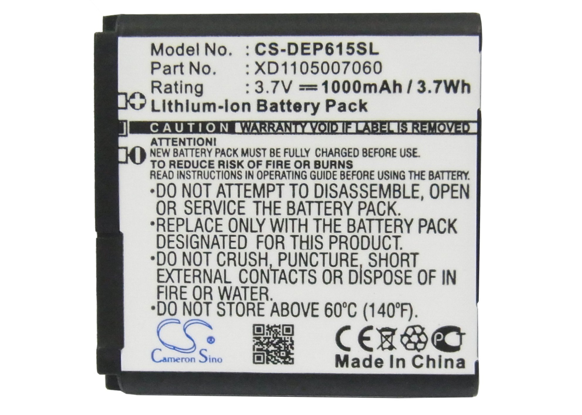 DORO PhoneEasy 614 3.7V 1000mAh Li-ion