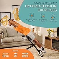 Vista 2 de Lifepro SculptTrainer Roman Chair – Hyperextension Bench for Strength Training – Adjustable Back Extension Machine, Ab Bench & Foldable Sit-Up Bench