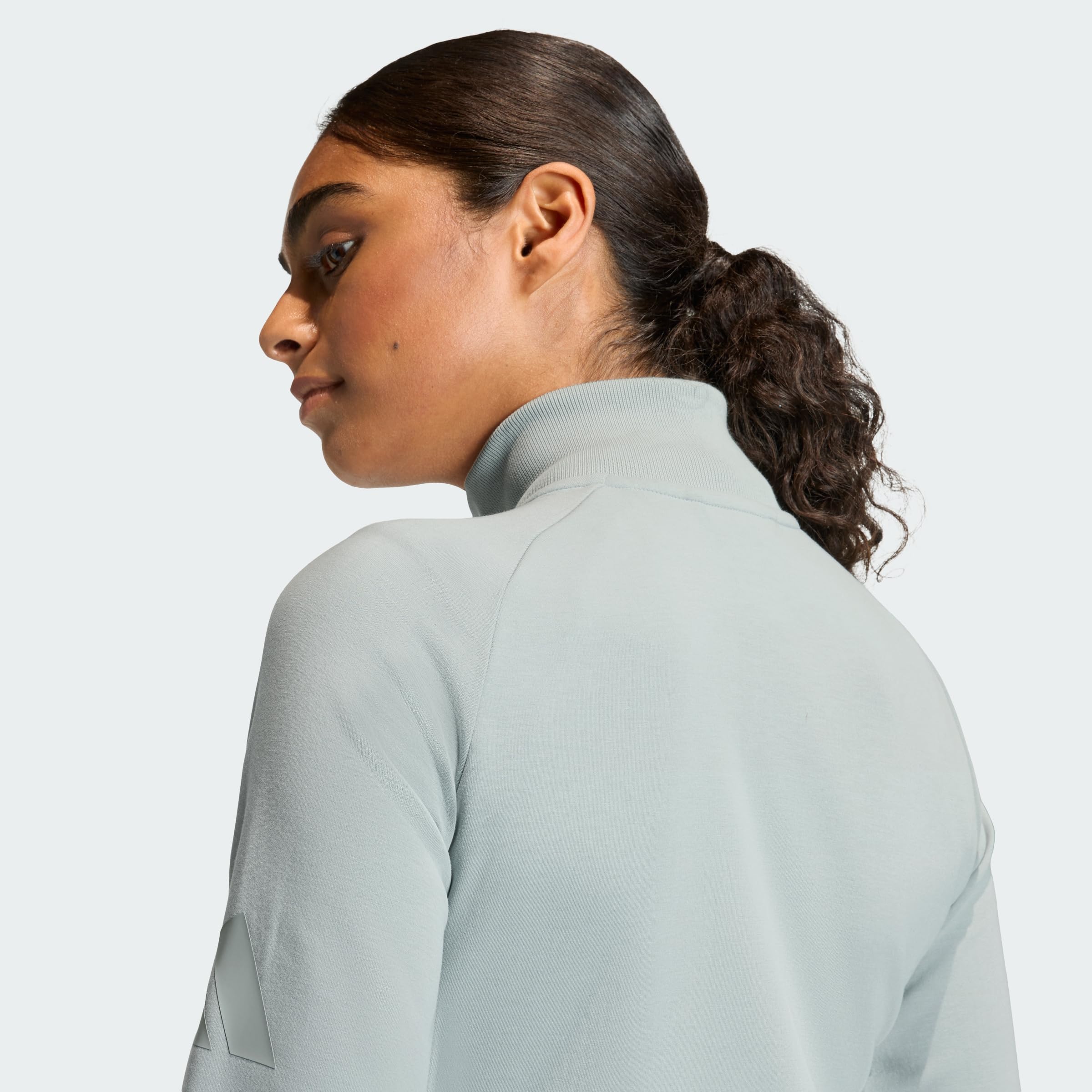 adidas dames SOFT LUX SLIM TRACK TOP, Wonder Sage, S