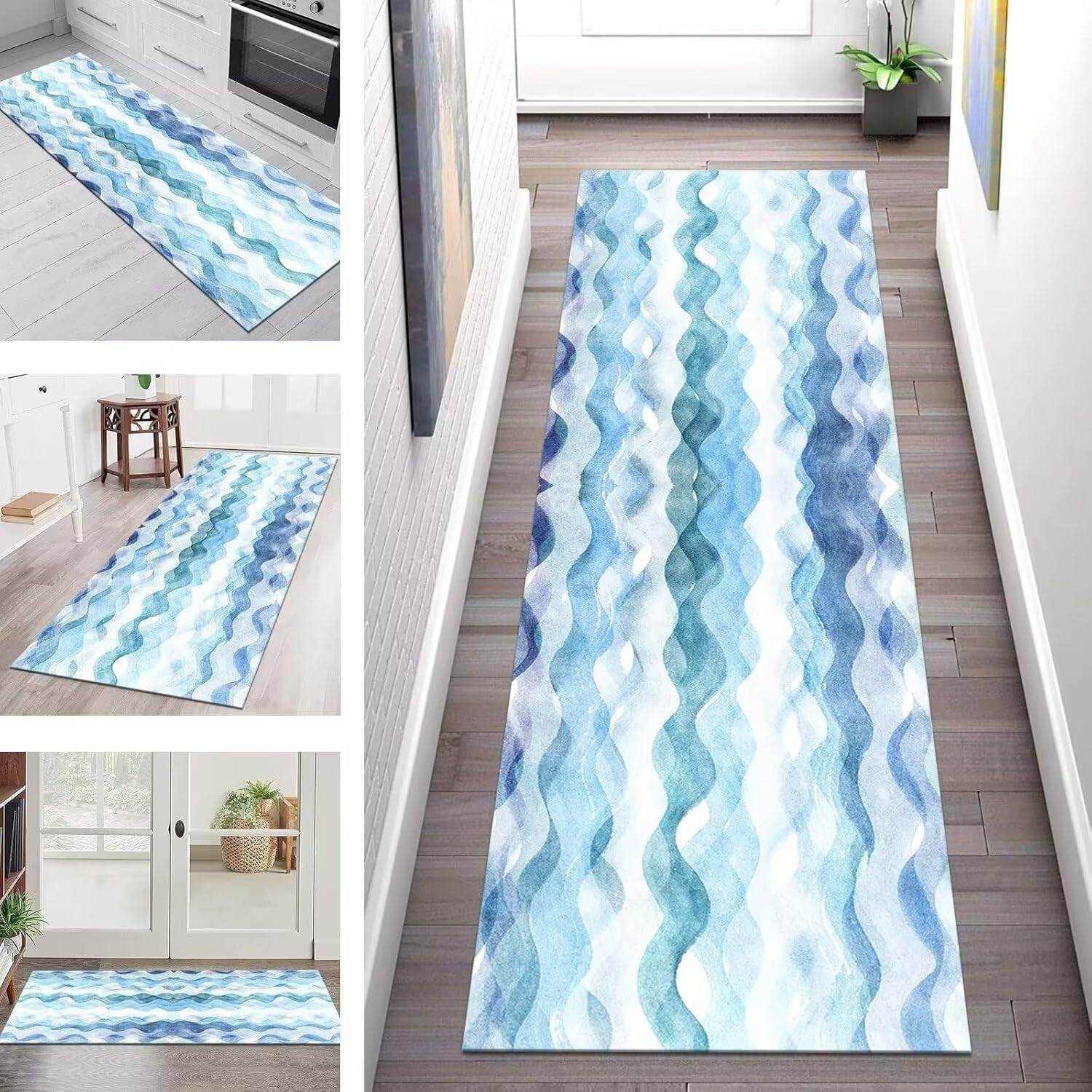 Tæppe løber gang køkken skridsikker vaskbar køkkenløber korridor ...