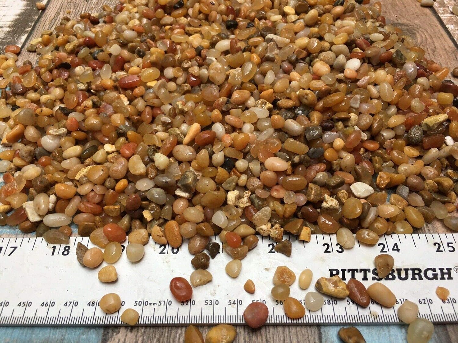 1 Gallon Sunset Pebble - Bonsai Bamboo Cactus Succulent Terrarium Fairy Pebbles Decorative Stones VG #PKR07