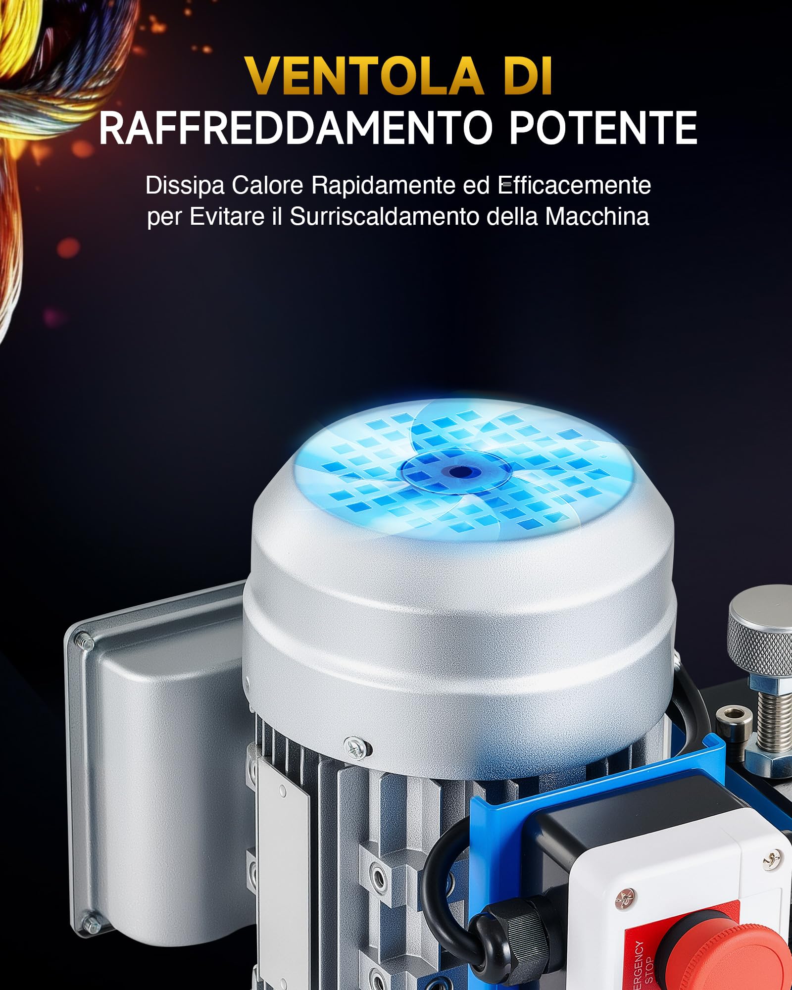 CREWORKS Máquina Pelacables Eléctrica Orofesional de 550 W, Diámetro de 1,5 mm a 40 mm de Diámetro, con 10 Cuchillas y 11 Multiorificios de hasta 30 m/min, Pelacables, Pelacables, Eléctrico