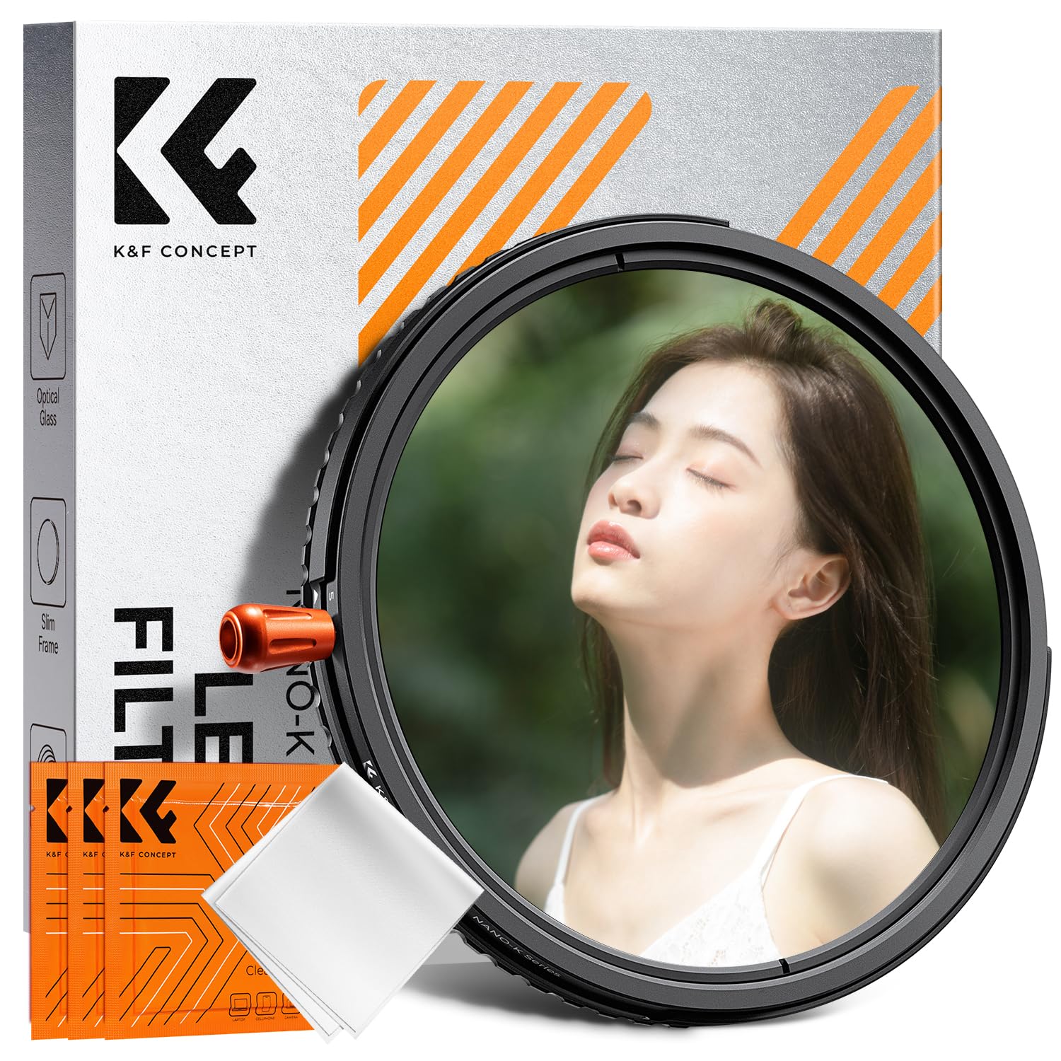 Amazon | K&F CONCEPT 77mm ND2-32&CPL&1/4ブラックミスト 3in1 1枚3役