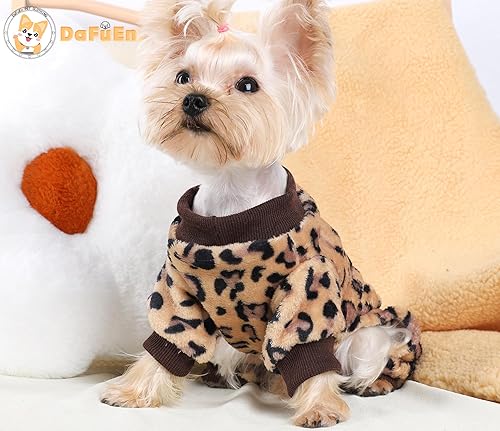 Miniatura 5 de Pijamas para perros pequeños, niñas y niños, pijamas de invierno para cachorros de clima frío, suéter de 4 patas, ropa para Chihuahua, Yorkie, taza