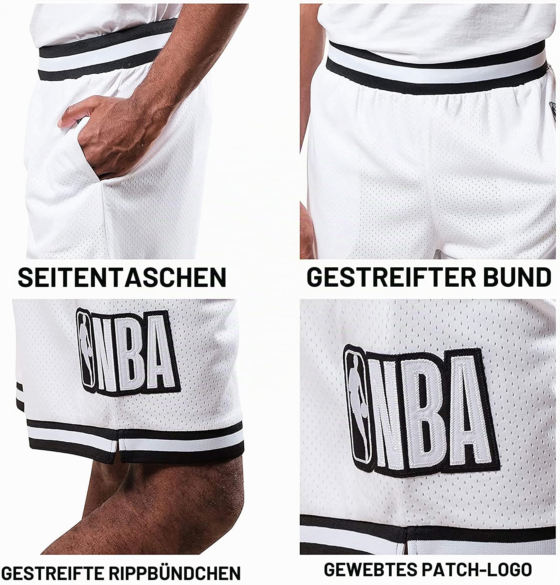 Ultra Game Herren NBA Official Knit Active Basketball Shorts