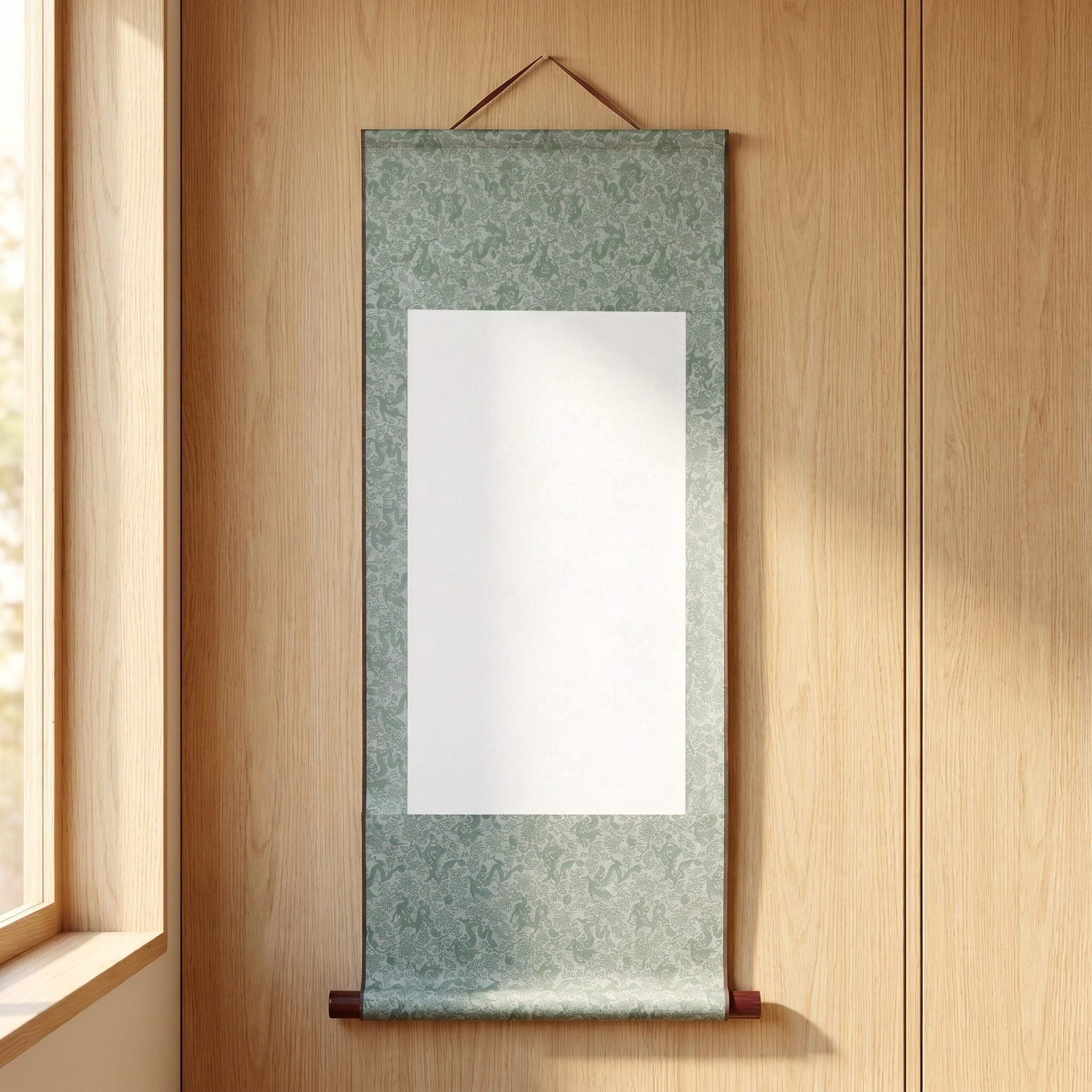 YARNOW 12 sztuk chińskich zwojów kaligraficznych - puste wiszące zwoje rysunkowe - 27,6 x 13,8 cala, wiszące, puste, papier Xuan do projektów artystycznych DIY