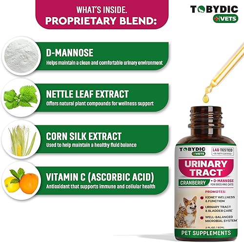 Miniatura 3 de Cat & Dog Natural UTI Medicina y tratamiento de infección del tracto urinario con arándano - Suplemento de apoyo para riñón + vejiga - La mejor