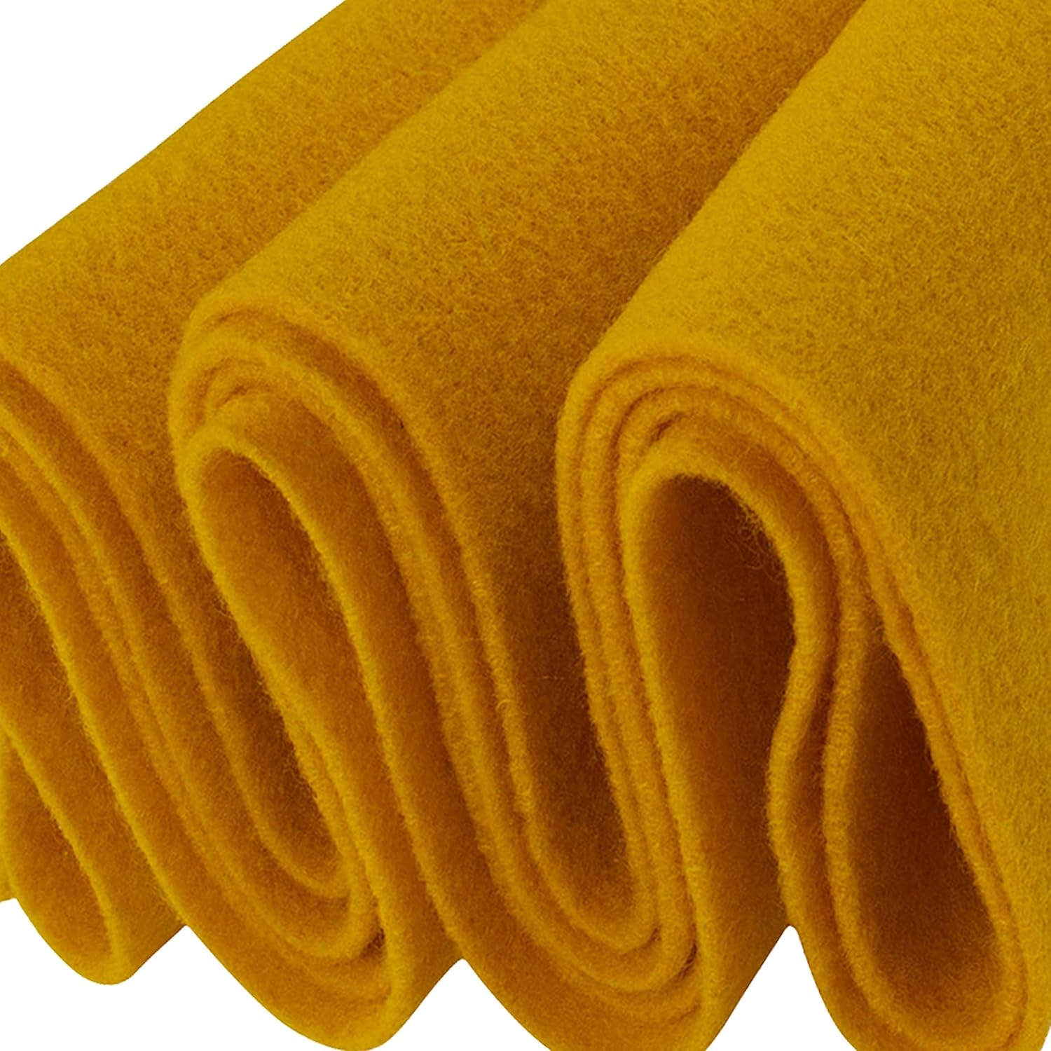 Felt Fabric | 72 inches Wide & 1.6mm Thick Antique Gold Fabric | Non-Stiff, Soft Fabric Material | Felt Fabric by The Yard | Soft Felt Roll for Crafts, Sewing and Padding | 1 Yard Fabric Antique Gold