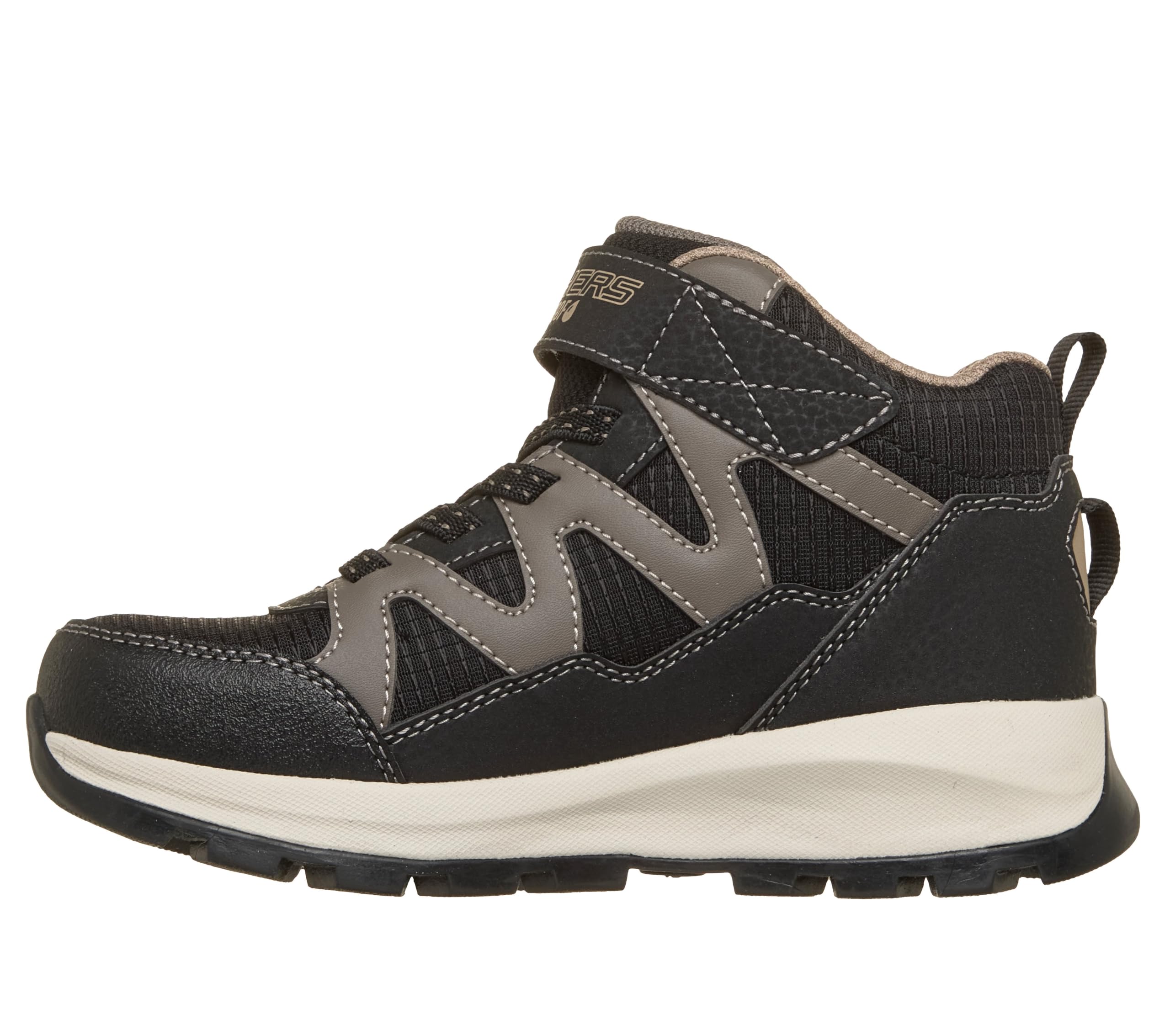 Skechers Jungen Storm Blazer Drizzle Squad Turnschuhe, Black & Taupe Synthetic/Black Textile/Taupe, 34 EU – Ansicht 6